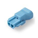 BLUE INSTALLATION COUPLER 2-WAY PLUG WITH STRAIN-RELIEF