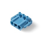 BLUE INSTALLATION COUPLER 3-WAY PLUG WITHOUT STRAIN-RELI