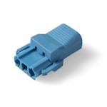 BLUE INSTALLATION COUPLER 3-WAY PLUG WITH STRAIN-RELIEF