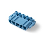 BLUE INSTALLATION COUPLER 5-WAY PLUG WITHOUT STRAIN-RELI