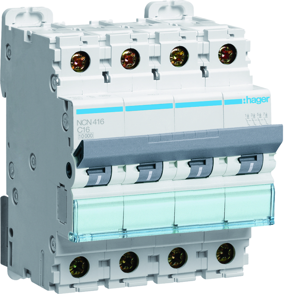 AUTOMATSIKR. 4X16A C-KAR 10KA NCN416 HAGER