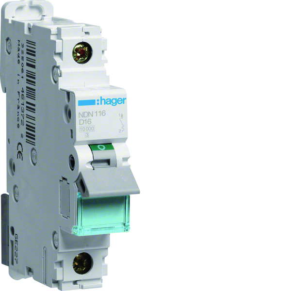 AUTOMATSIKR. 1X16A D-KAR 10KA NDN116 HAGER