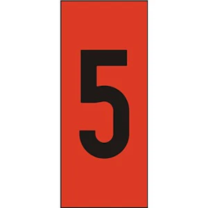 linjeservice Merkesk.rød h-25 tall 5