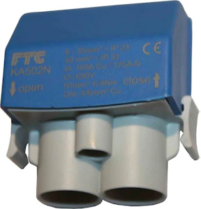 stansefabrikken products Kbl.kl. 2x50 al+1x6 cu blå koblingsklemme for veilys