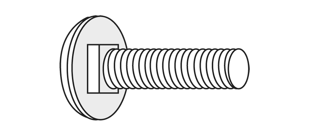 LÅSESKRUE SS M10X25  DIN 603 ØGLÆND SYSTEM