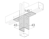 UNO VINKELBRAKETT D-96