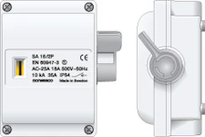 SIKKERHETSBRYTER IP54 SA 316 HVIT
