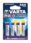 Batteri Lithium AAA 4-PK