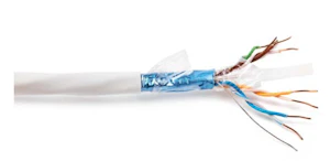 foss Kabel kat6a f-ftp 4par hvit 500m