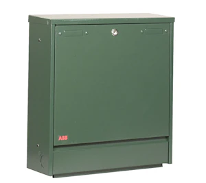 abb Skapoverdel kof-500, fiber ral 6012, galvanisert/grønn