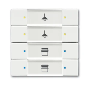 abb Solo 4/8v hvit m. 6127/02-884-500