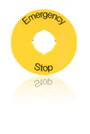 TEKSTSKILT - EMERGENCY STOP SK615546-2