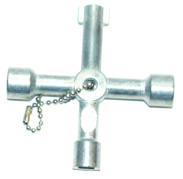 NØKKEL M/ 4 DIMENSJONER SKAPNØKKEL X