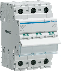 hager Modulær bryter 3 pol 3x125a 3 modul