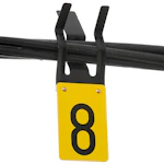 GRUPPENR.SKILT KL45-8 GUL/SORT