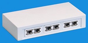 Minipanel for 6 kontaktmoduler