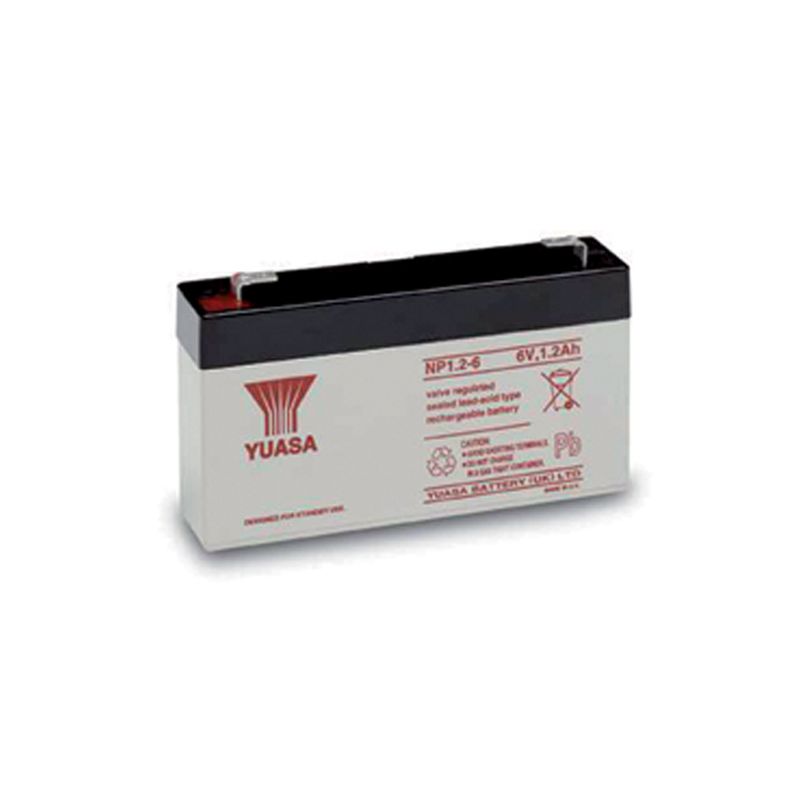 BATTERI BLY 6 VOLT 1,2 AT NP 1,2-6 YUASA