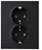 schneider electric Plus dobbel stikk innf m/j sort