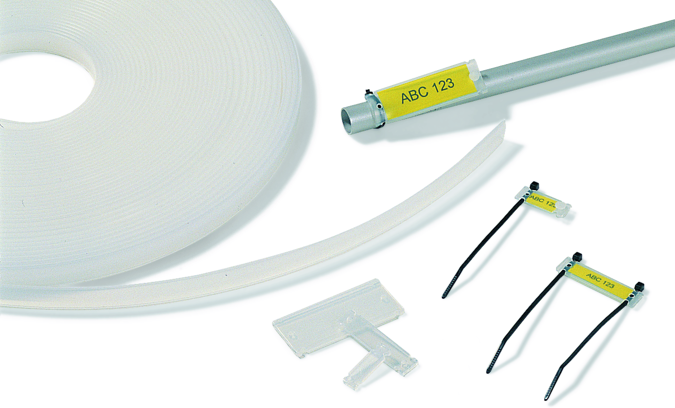 SKILTHOLDER 12MM, RULL A 5M A04-10