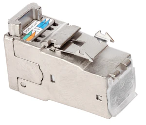 foss Kontakt kat6a stp m/lokk, stål amp-twist-6as std jack stp