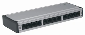 lanse Patchboks 12xrj45 utp c6 aluminium telesafe