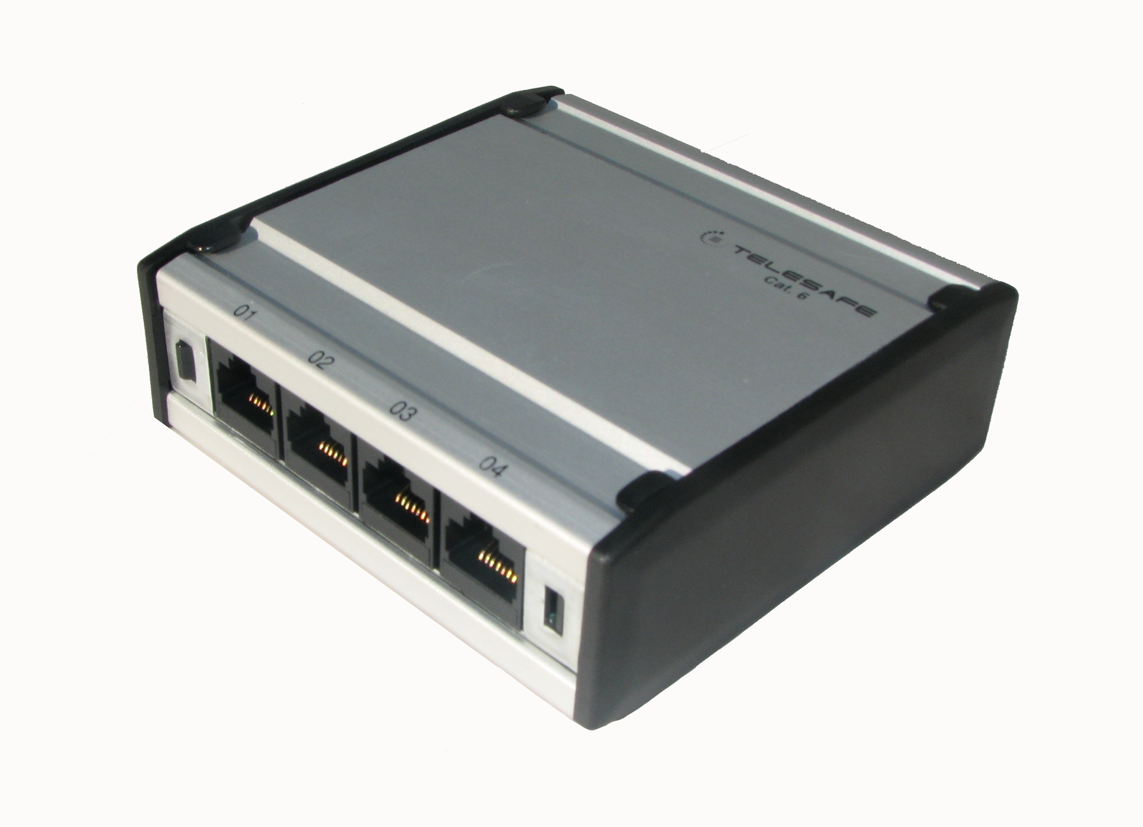 PATCHBOKS 4XRJ45 UTP C6 ALUMINIUM TELESAFE