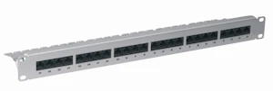 lanse Patchpanel 19" 24xrj45 utp c6 aluminium telesafe