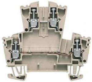 weidmüller Etasjeklemme 2.5 mm², skrutilkobling, blå