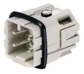HDC INNSATS, HANN, 250 V, 22 A, 3 + PE, SKRU, STR: 1