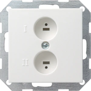 function Høytalerkont.1,5mm renhvit 55 gira