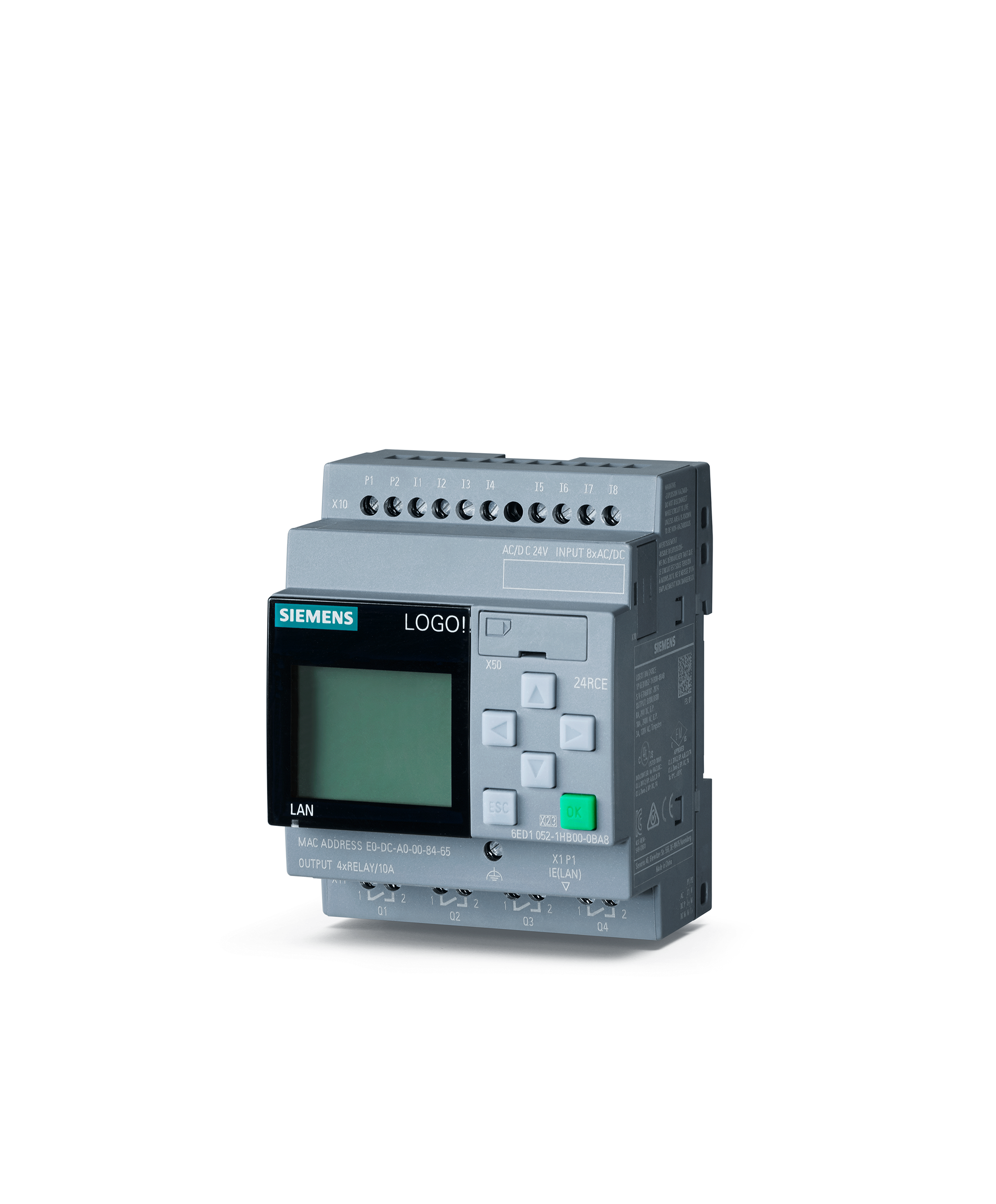 siemens Logo! 24rce, 24v ac/24v dc/rly 6ed1052-1hb00-0ba8 as