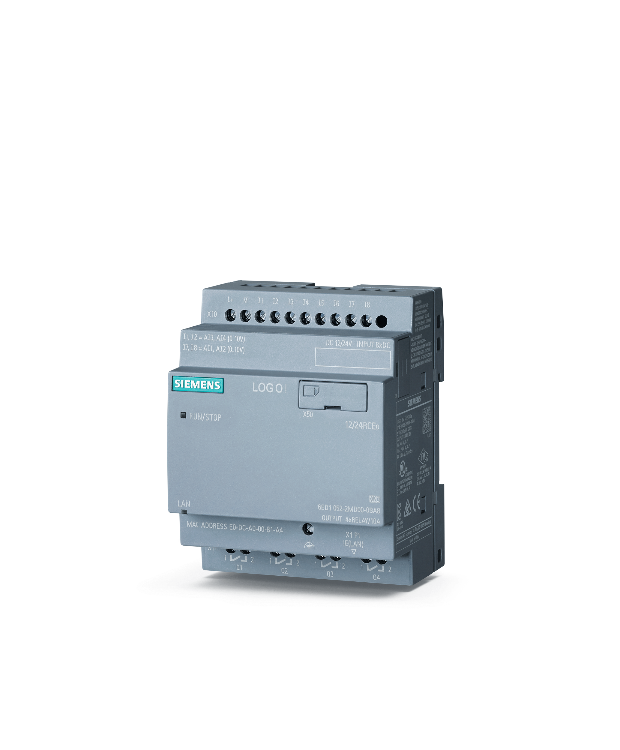 siemens Logo! 12/24rceo, 12/24v dc/rly 6ed1052-2md00-0ba8 as