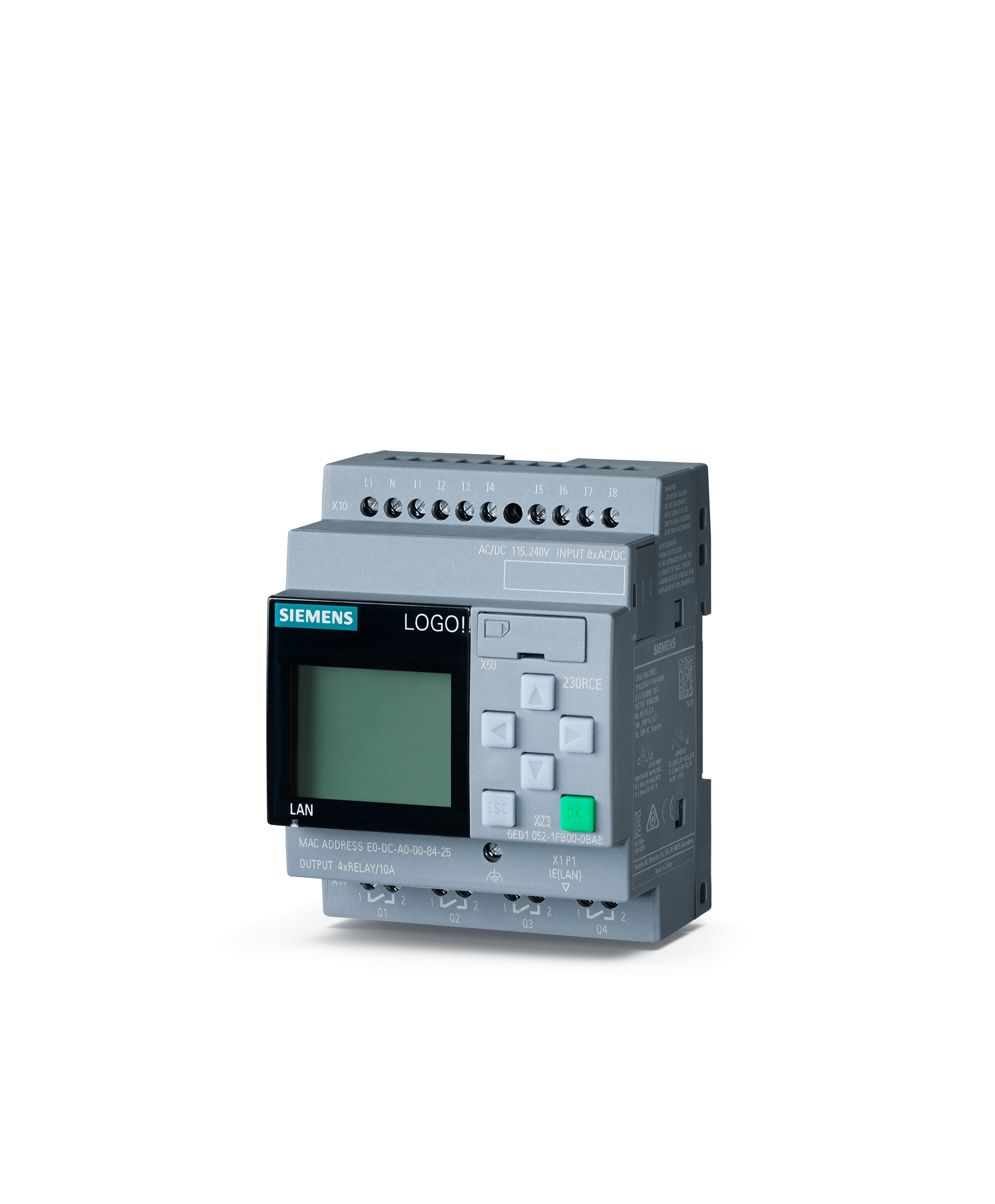 siemens Logo!230rce,115v/230v/rly 6ed1052-1fb00-0ba8 as