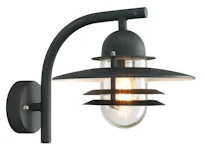 OSLO 240 sort vegglampe / utelampe