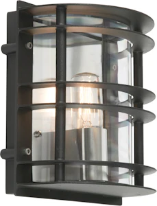 norlys Stockholm 226 sort vegglampe / utelampe