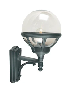 norlys Bologna 360 sort vegglampe / utelampe