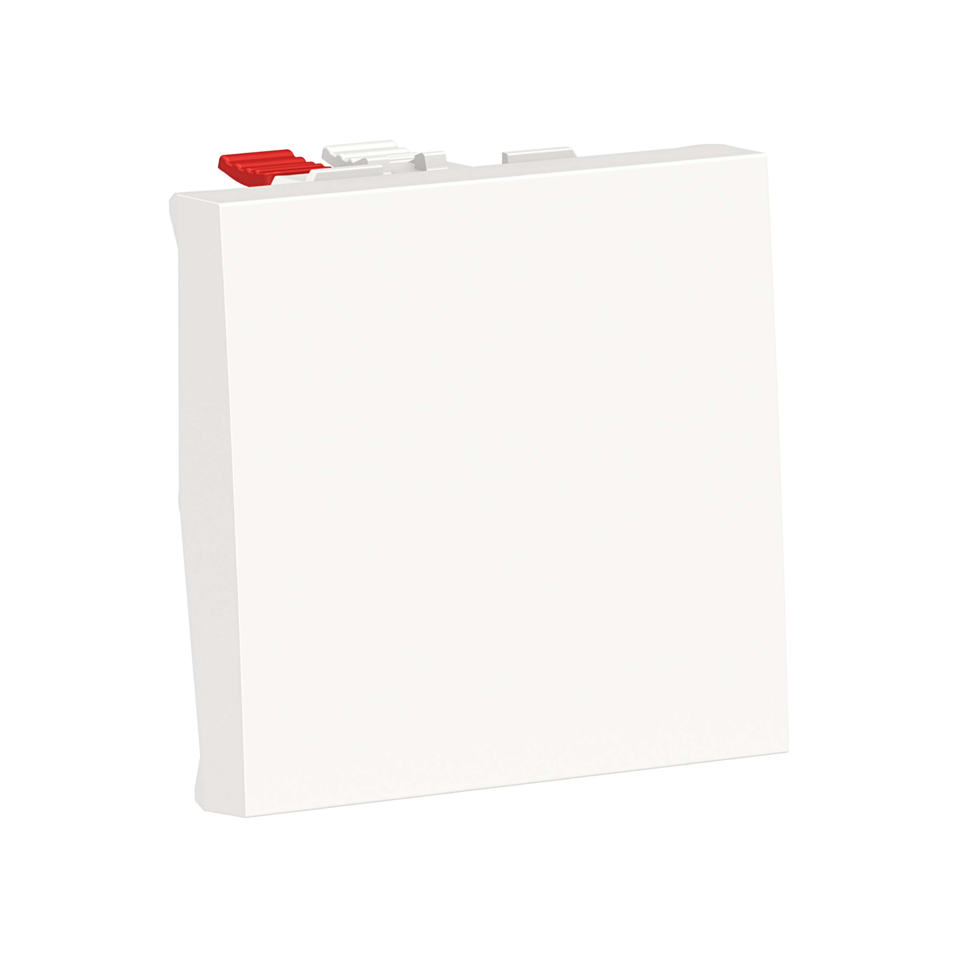 6/1 ENDEVENDER, 2 MODUL, HVIT HURTIGKL, 10A, IP21D, IK04