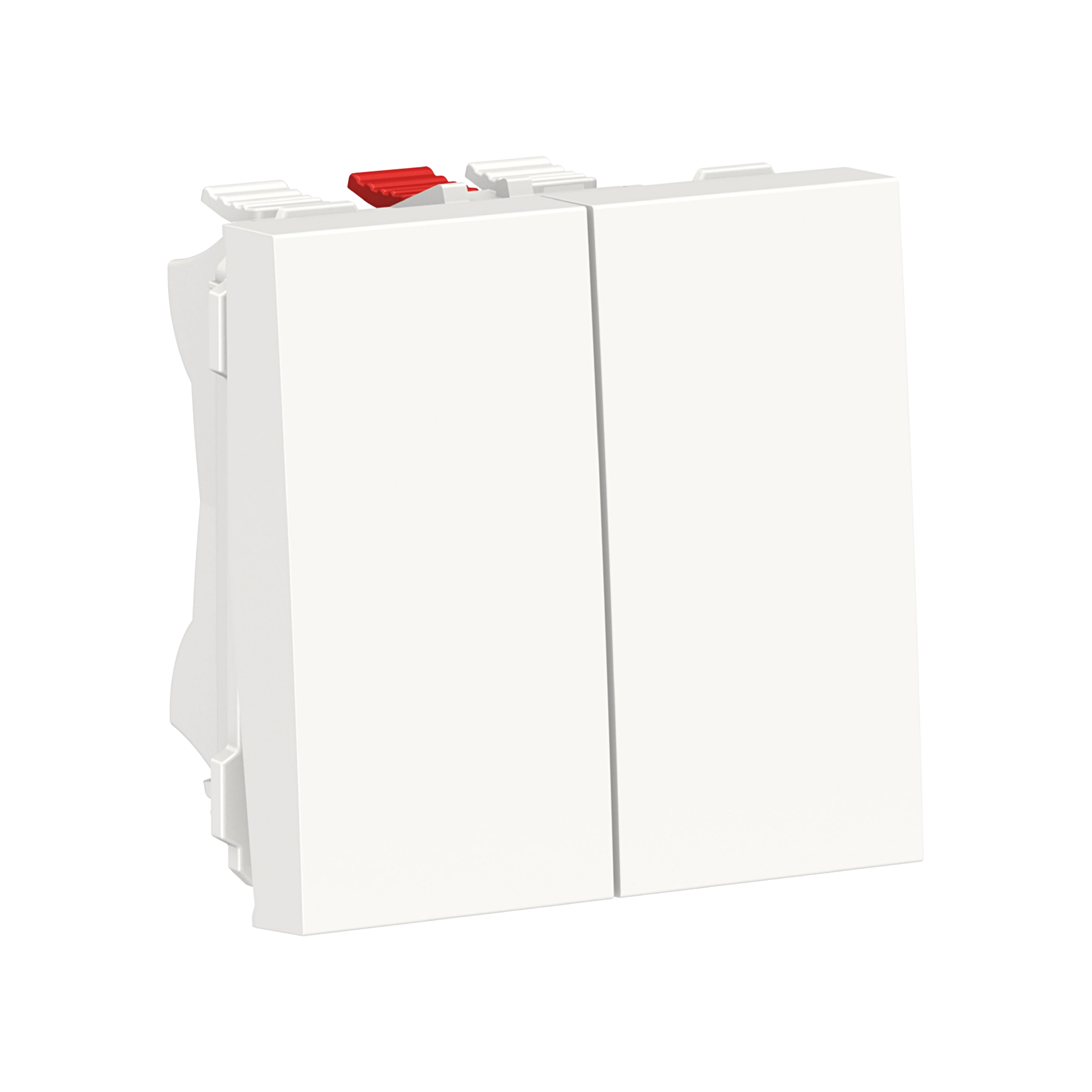 6+6 DOBBEL ENDEVEND, 2 VIPPER HURTIGKL, 10A, IP21D, IK04, HV