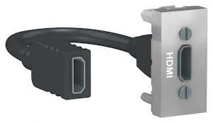schneider electric Hdmi modul - aluminium ik02 - sett av 10 stk