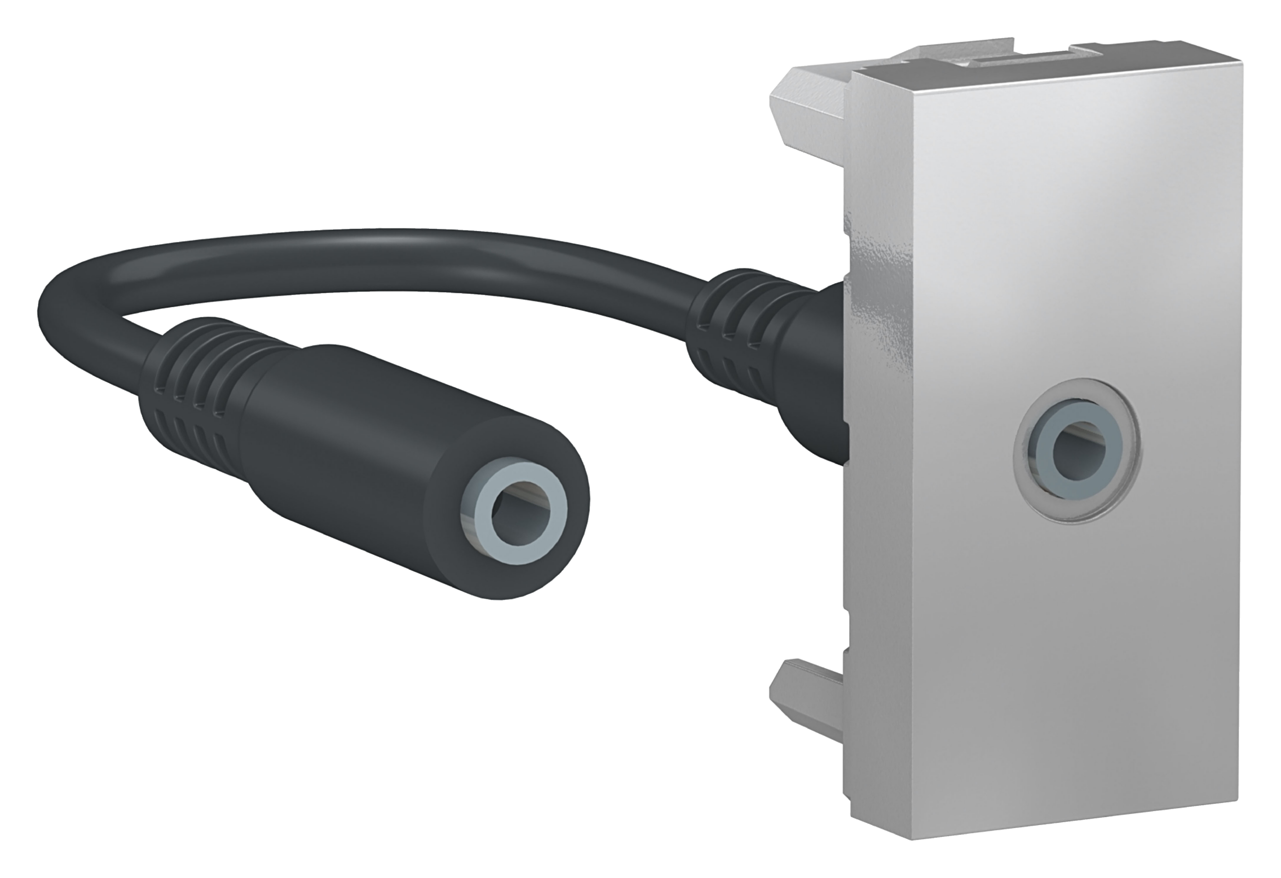 LYD MODUL UTTAK 3,5 MM, ALU IK02 - SETT AV 10 STK