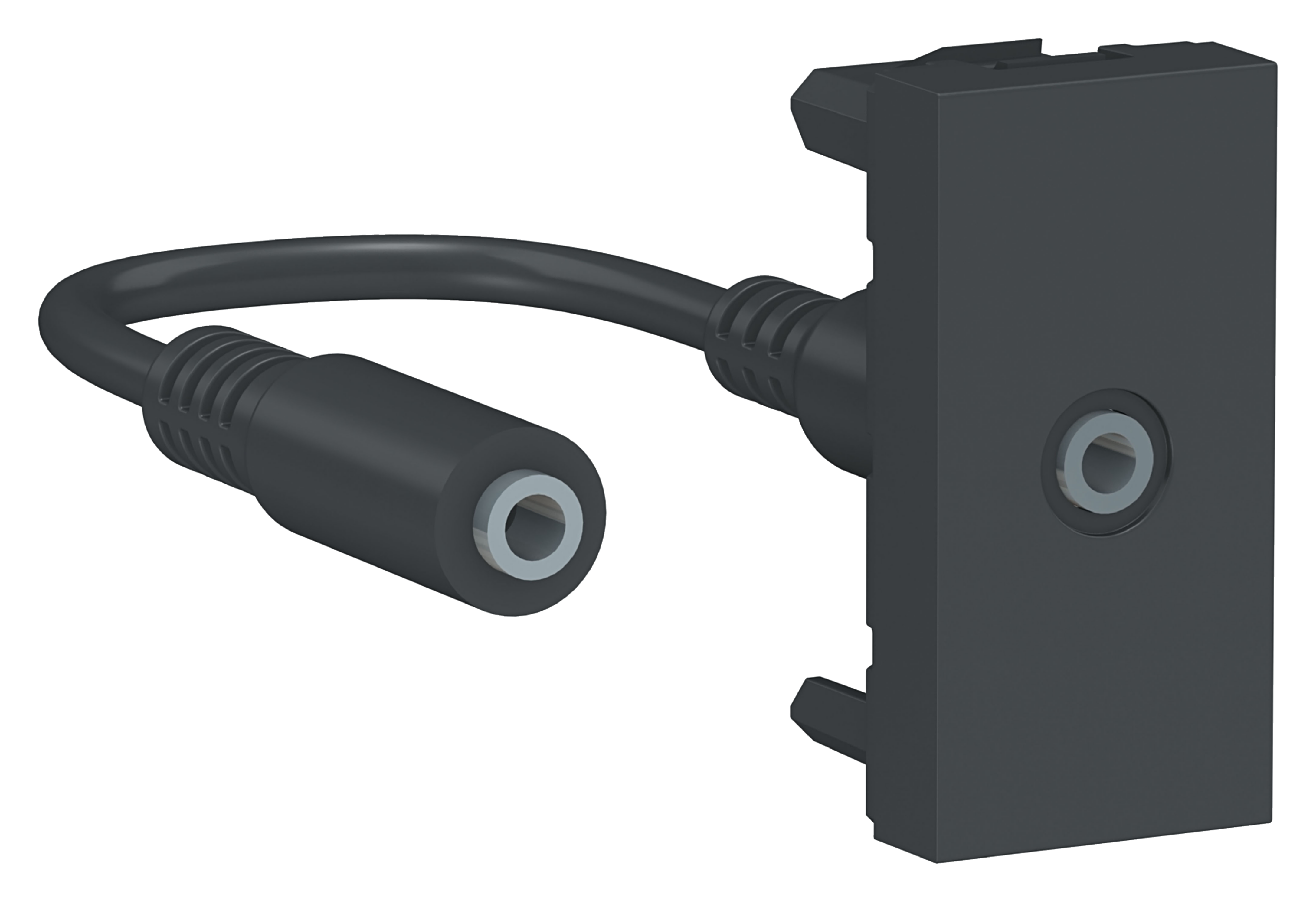 LYD MODUL, MINI JACK, 3.5MM ANTRASITT