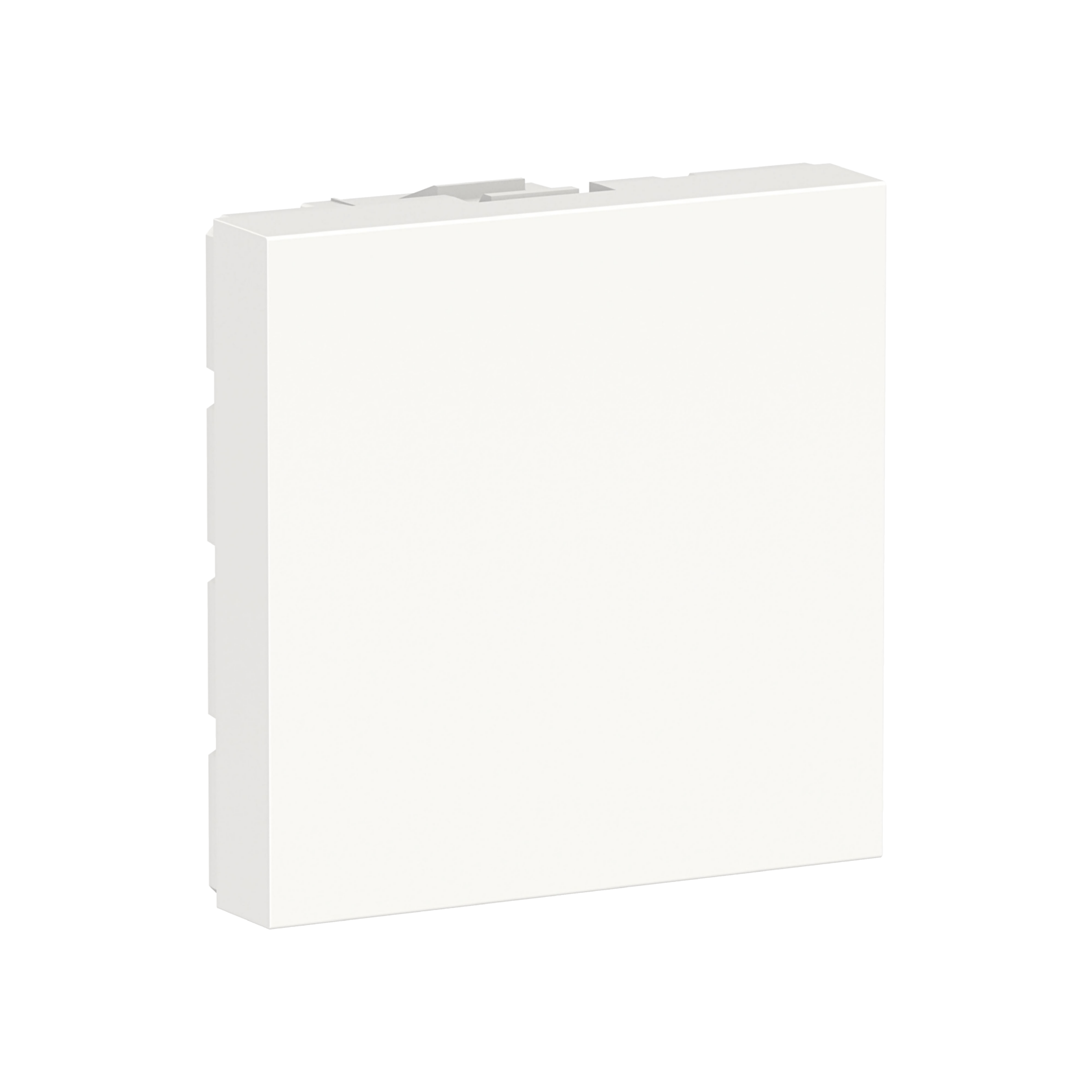 BLINDDEKSEL - 2 MODUL - HVIT IP 20, BLANK OVERFLATE