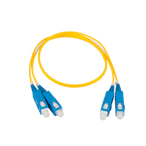 nexans Snor dobbel sc/upc-sc/upc 10m, gul