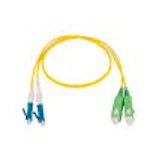 SNOR DOBBEL SC/APC-LC/UPC 2M, GUL