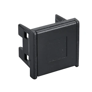 schneider electric Ramme m/støvdeksel sort 306580027