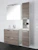 onnline Washbasin cabinet onnline vivea 800 drawers grey oak
