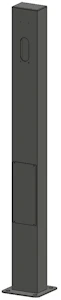 onnline Onnline ladestolpe sort singel/dobbel u/festeplate