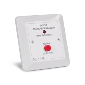 function Varslerpanel for overspenningsvern