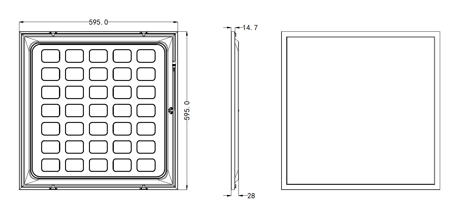 onnline Modular lumin. onnpanel pro ip54 140lm/w 4000k cri90 mp da
