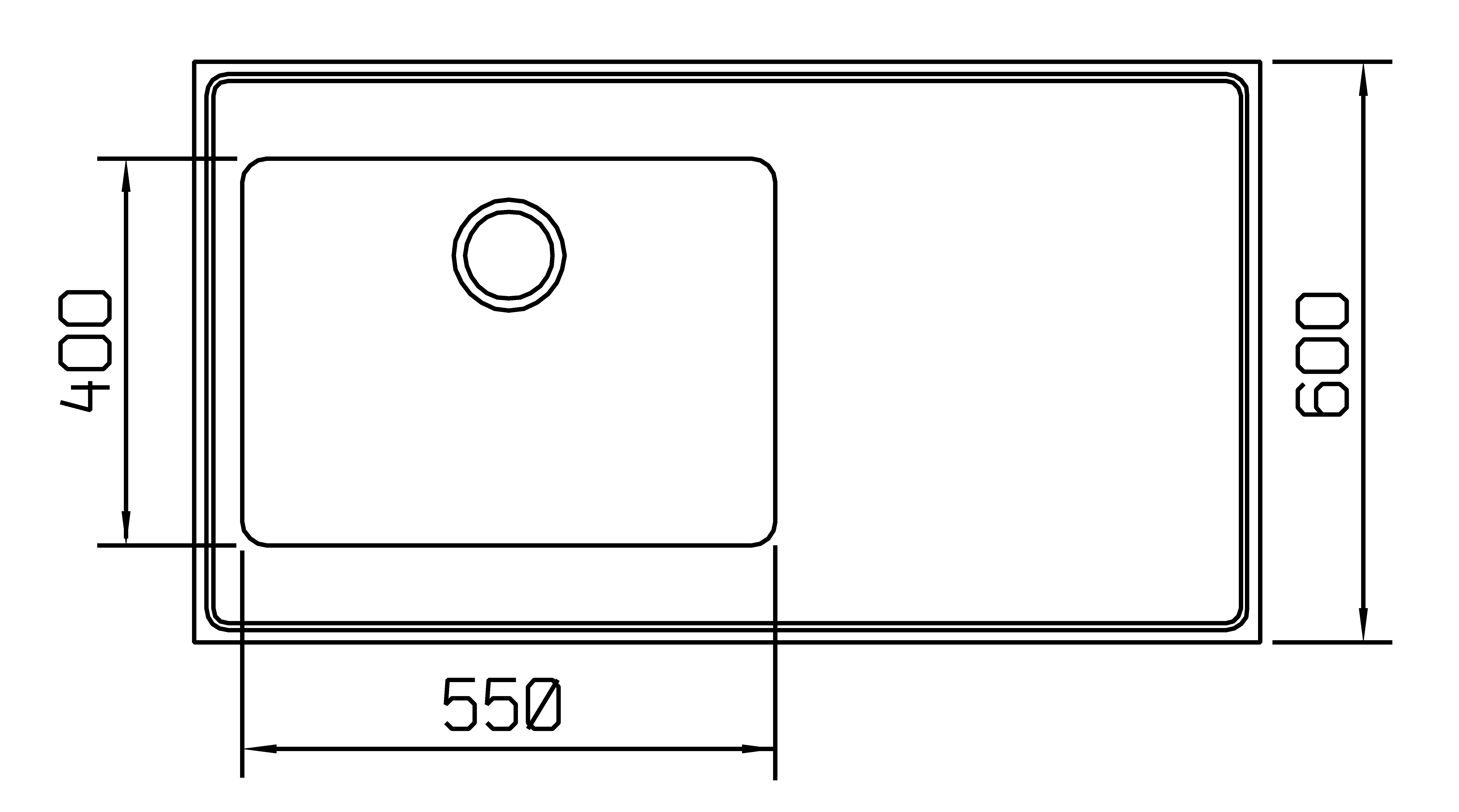 franke Worktop sink franke quatro-g pellava 713-250 3 1/2